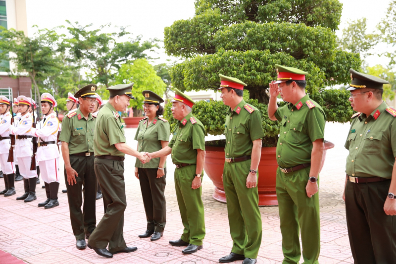 Bộ trưởng Tô Lâm thăm và làm việc tại Công an tỉnh Bà Rịa - Vũng Tàu